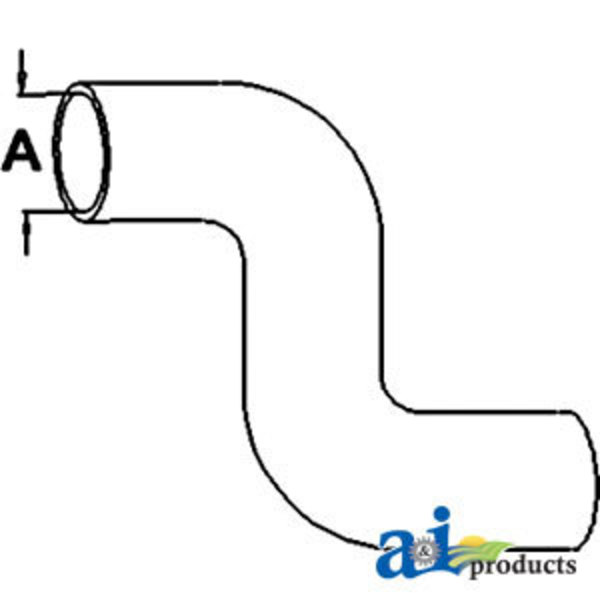 A & I Products Radiator Hose, Upper 9" x3" x1" A-SBA310160780